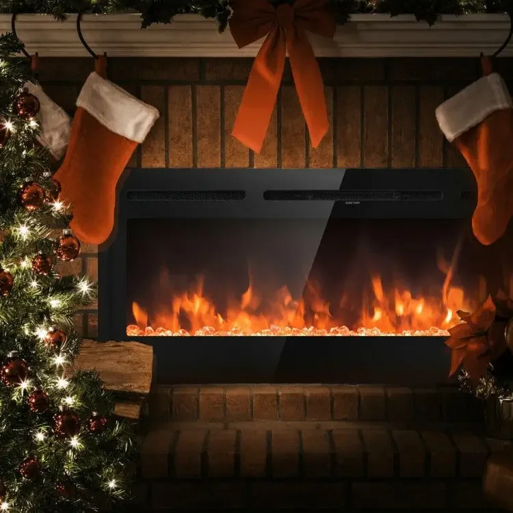 Electric Fireplace, Wall, 1500 W, Metal - detail 8