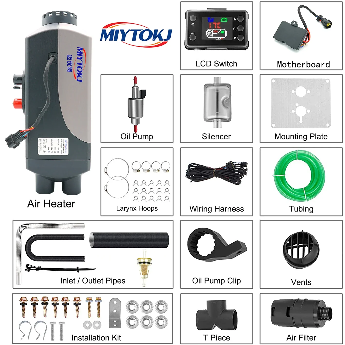 High Quality Diesel Heater, MIYTOKJ, 12v, 5kw-8kw - detail 10