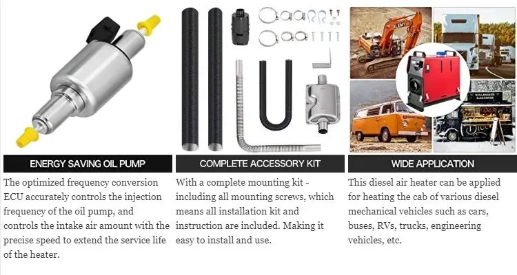 Aluminum Parking Air Heater, 12V/24V, 5kW, 2kW, 7kW - detail 14
