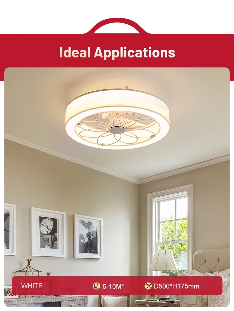 Ceiling Fan, 220, iron+fabrics, MD8112 - detail 18