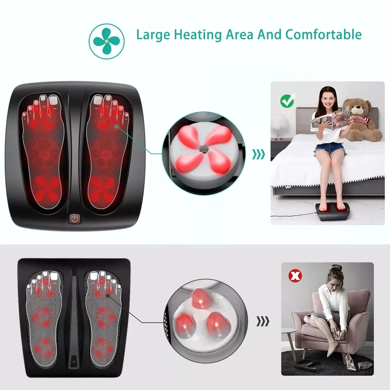 Foot Hand Warmers, ABS+Mesh, Foot Massager - detail 8