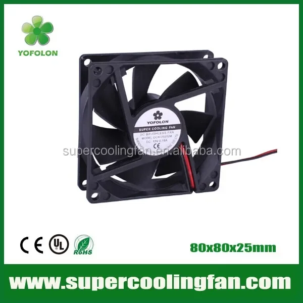 Brushless Cooling Fan, 8025, Plastic - detail 2