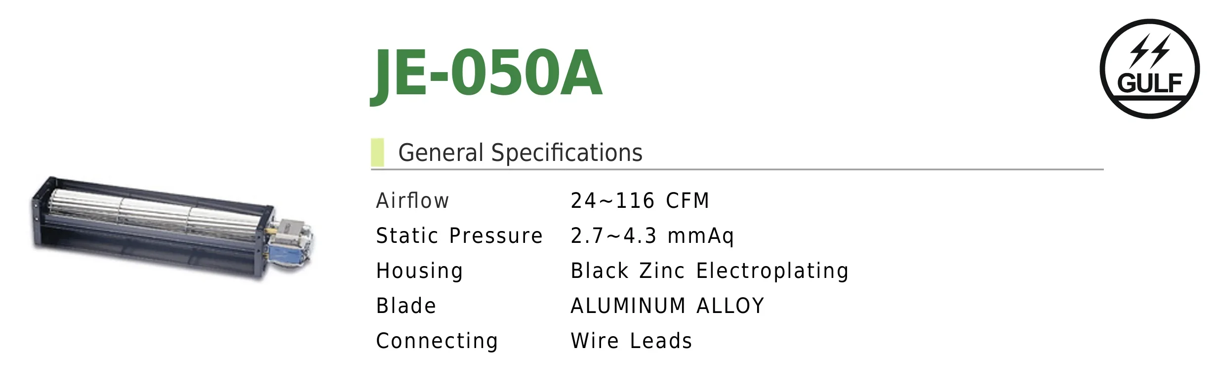 Tangential Fan, JE-050A, 220, Electric - detail 6