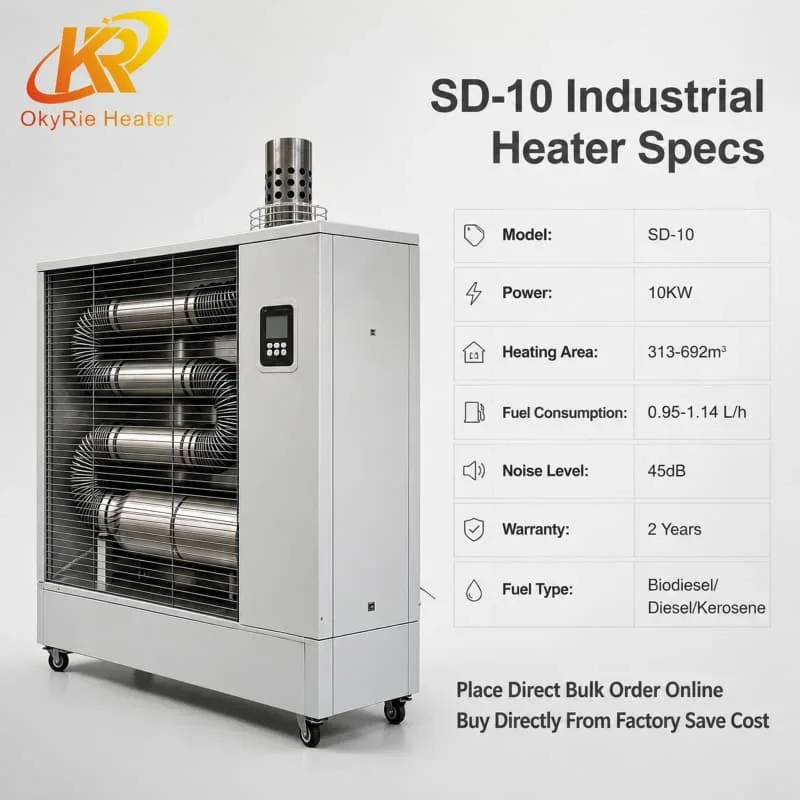 Infrared Diesel Industrial Heater, SD-10, 10KW - detail 2