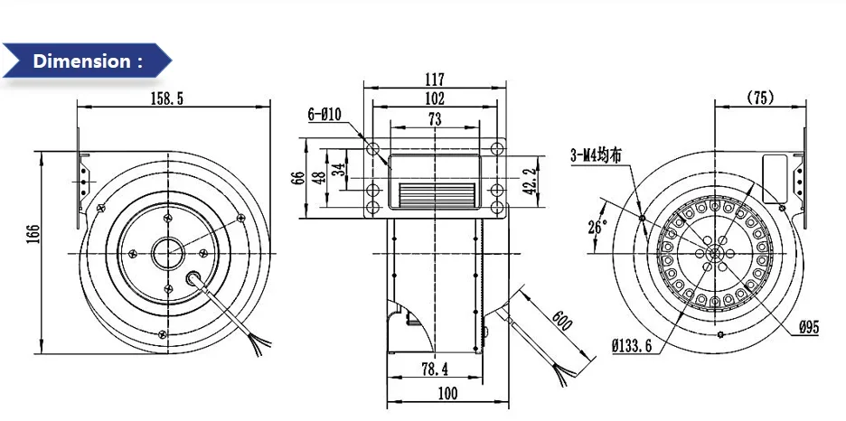 Radial Fan, 120-62mm, Centrifugal - detail 10