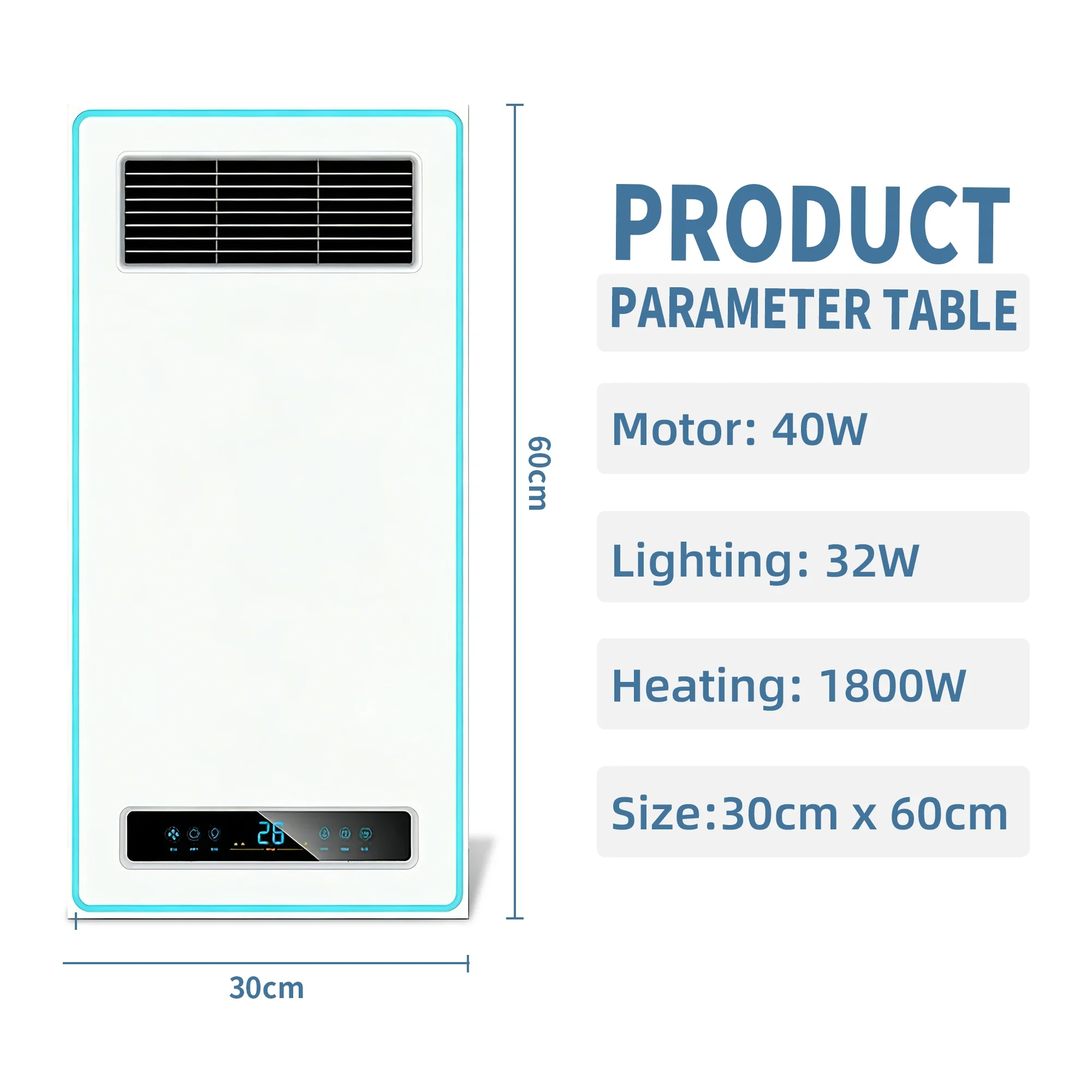 Ventilation Exhaust Fan, SAA, LED, Ceiling - detail 14