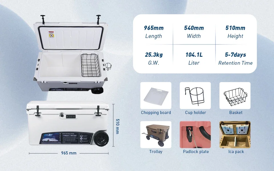 Rotomolded Hard Cooler, 10~110QT, LLDPE - detail 8