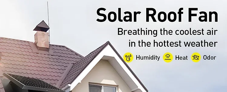 Ventilation Attic Exhaust Fan, Solar, Roof, 25W, 12V - detail 2