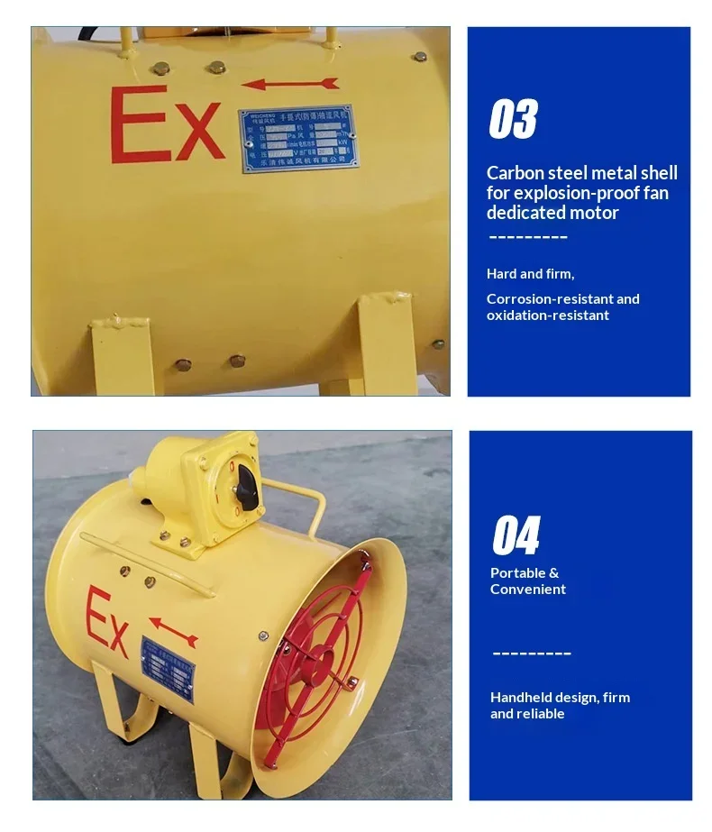 Explosion-proof Axial Marine Fan, BSFT-300, Portable - detail 24