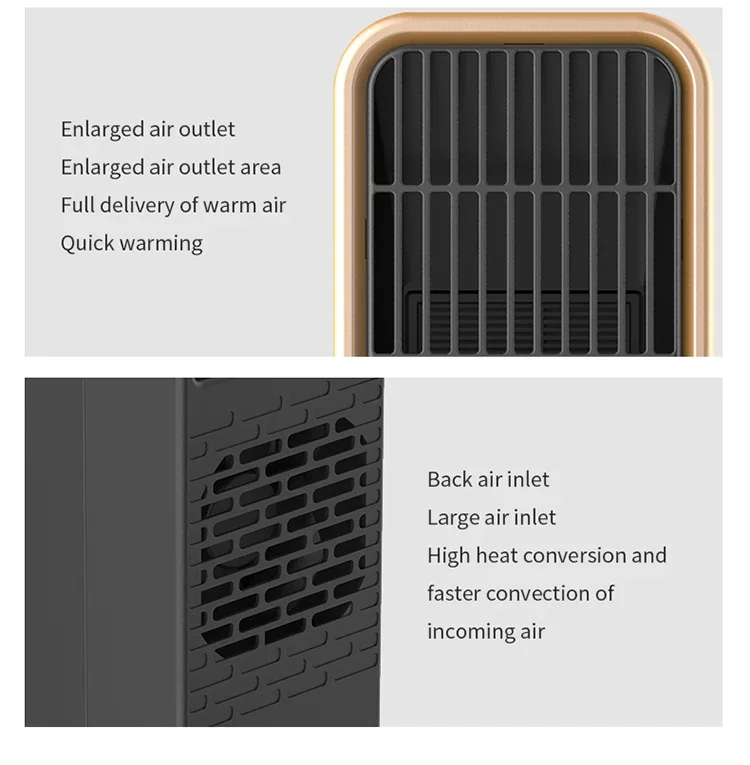 Portable Electric Heater, 500W, 500W(0.67hp) - detail 26