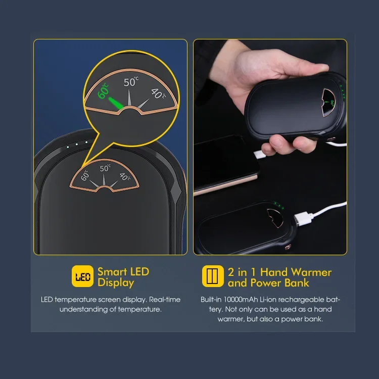 Hand Warmer, 10000mAh, 5000-10000(mAh), Plastic - detail 10