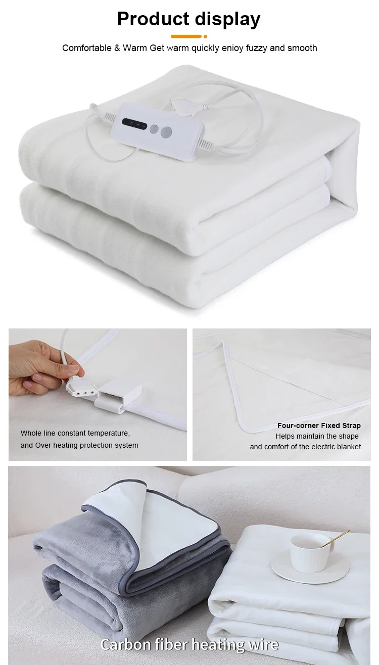 Electric Blanket, AC220V, EU Plug - detail 4