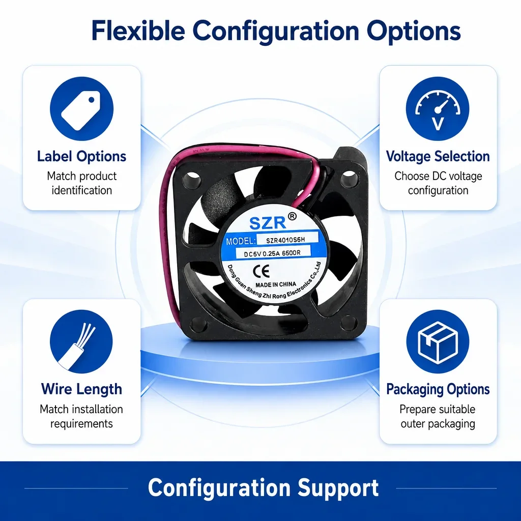 Axial Flow Fan, SZR4010, 40x40x10mm, Waterproof, PWM - detail 14