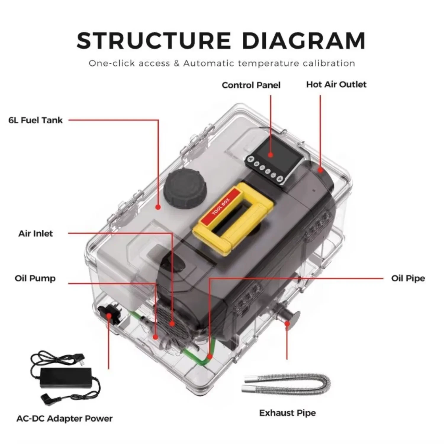 Diesel Heater, 8KW, 12V - detail 6