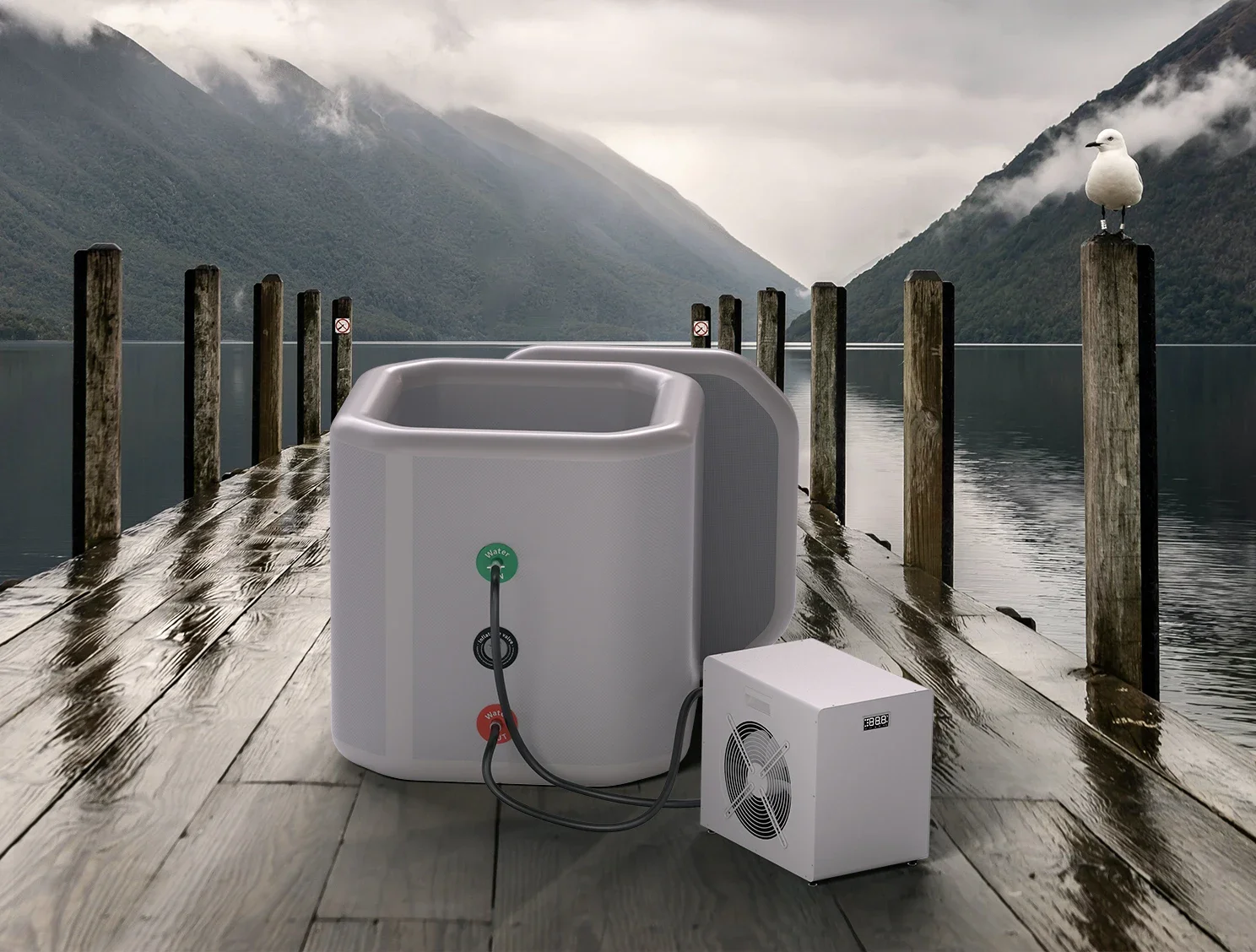 Plunge Pool Water Cooler, 0.6hp, 106-127V, 810W - detail 12