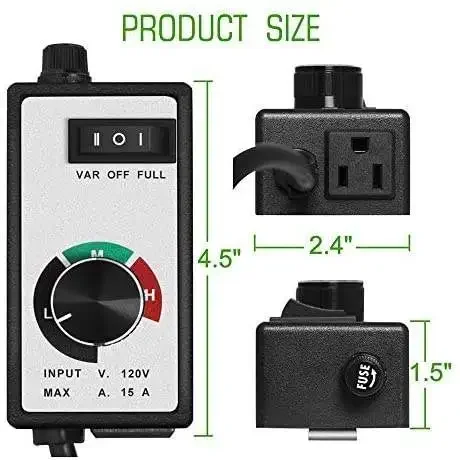 Speed Fan, Inline, 120v, ESC-15 - detail 14