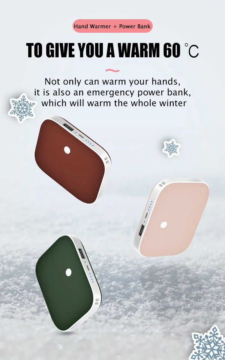 Hand Warmer, MQ-P81B, Portable, 10000mAh, 5V - detail 2