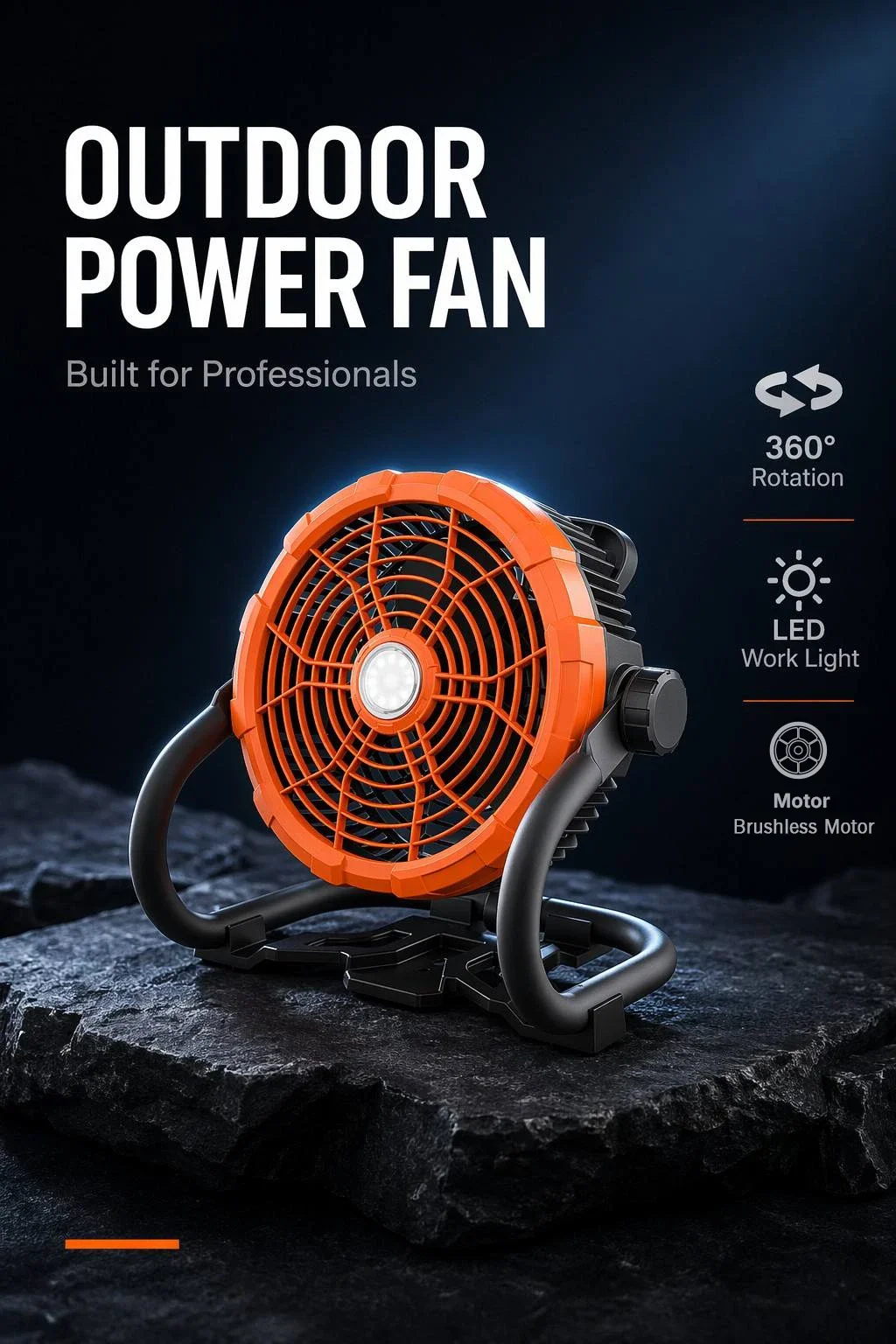 Rechargeable Usb Electric Fan, 15000mah, Solar, Portable - detail 2
