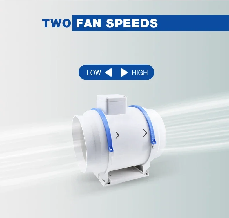 Inline Duct Fan, 8inch, 220 V, Corded Electric - detail 8