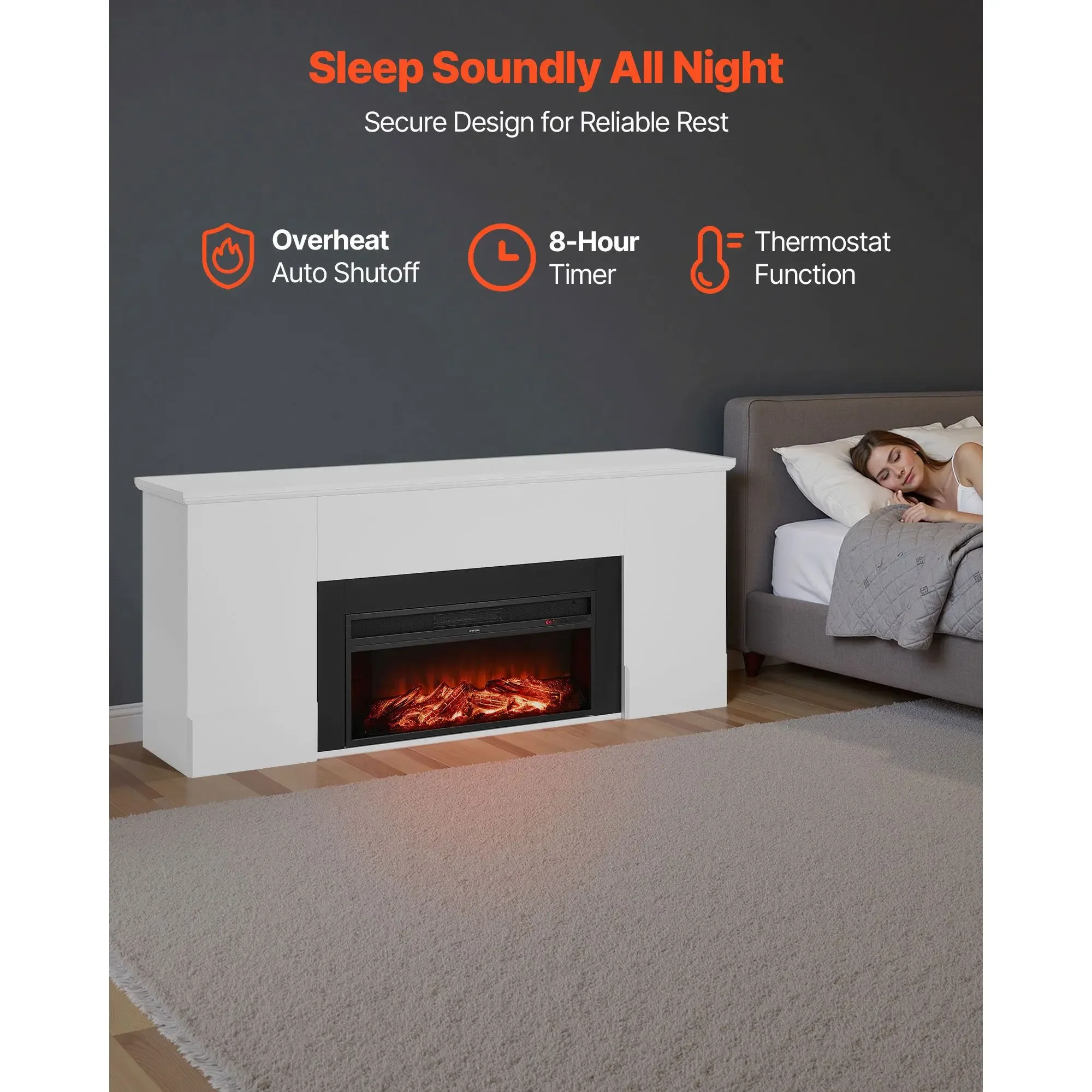 Electric Fireplace, 1500W, 5120BTU - detail 12