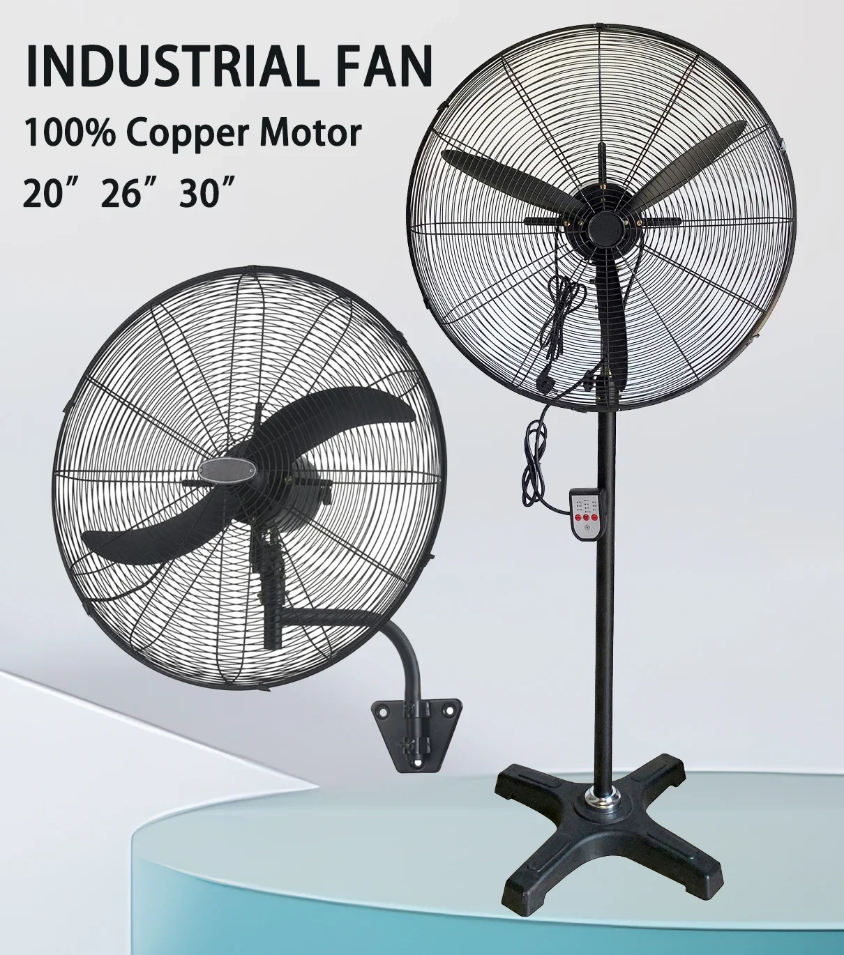 Wall Mount Oscillating Fan, Electric Power - detail 12