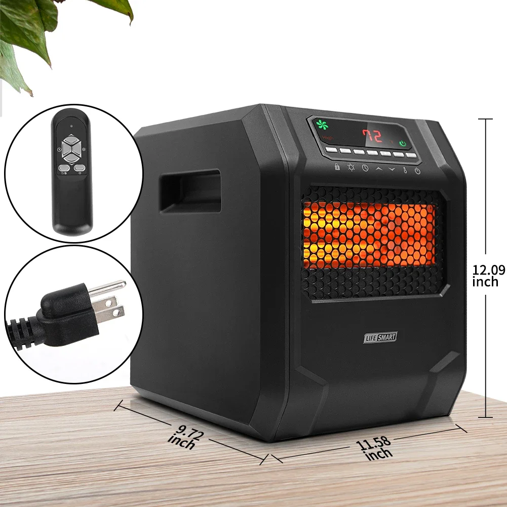 Infrared Space Heater, Portable, 1000w, 1500w, 6-element - detail 10
