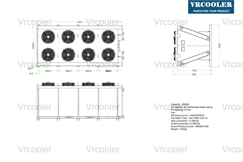 Solution Adiabatic Dry Cooler, VRCOOLER, V-TYPE - detail 8