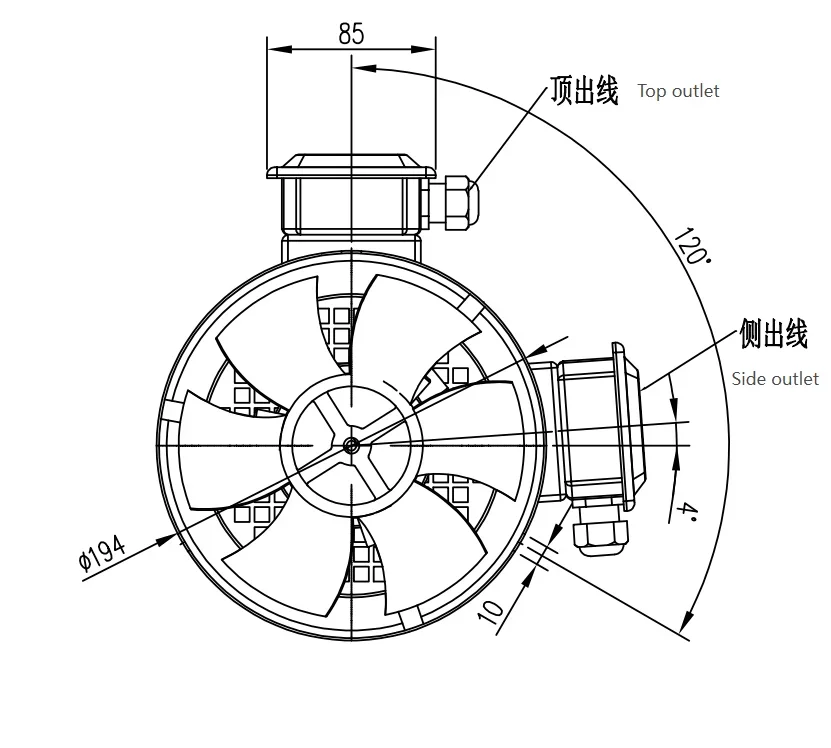 Axial Flow Fan, 415V, Electric - detail 8