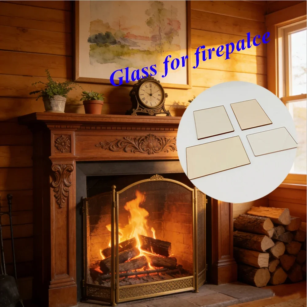 Style Wood Burning Fireplace, Glass, Transparent - detail 4
