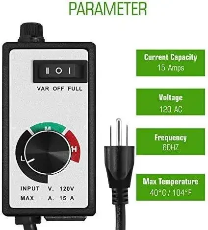Speed Fan, Inline, 120v, ESC-15 - detail 16