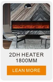 Electric Fireplace, LED, Steel - detail 30