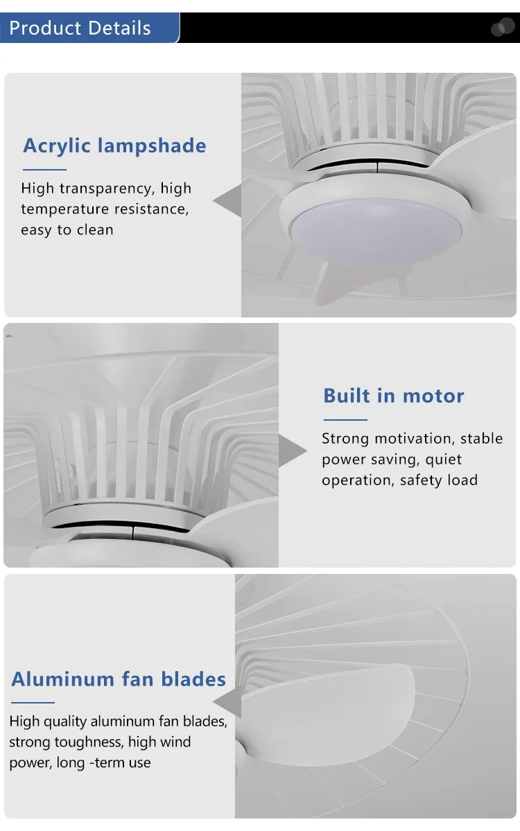 Ceiling Fan, LED, 22, Plastic - detail 18