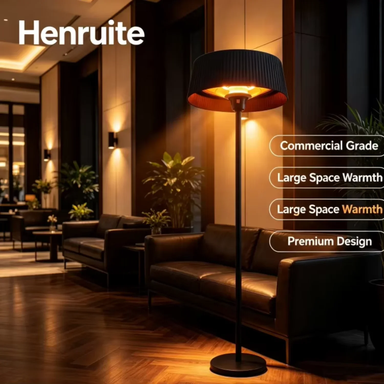 Freestanding Patio Infrared Heater, 1500W, 2100w, Waterproof - detail 2