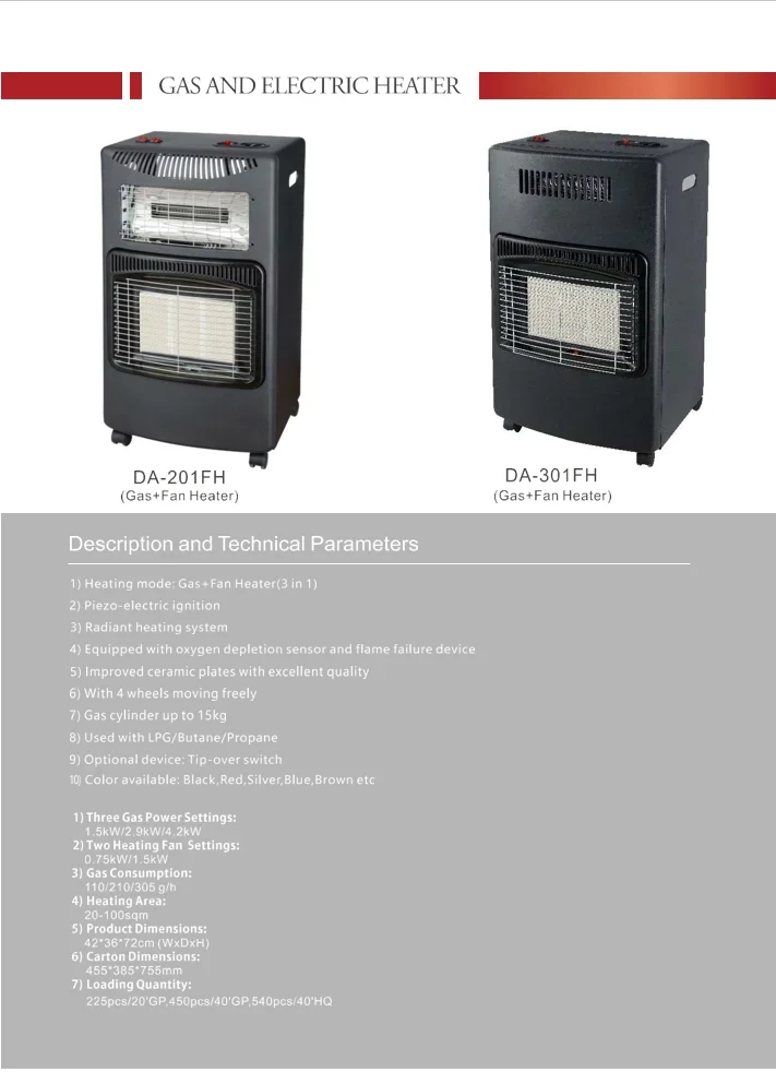 Gas Heater, Portable, DA301FH - detail 12