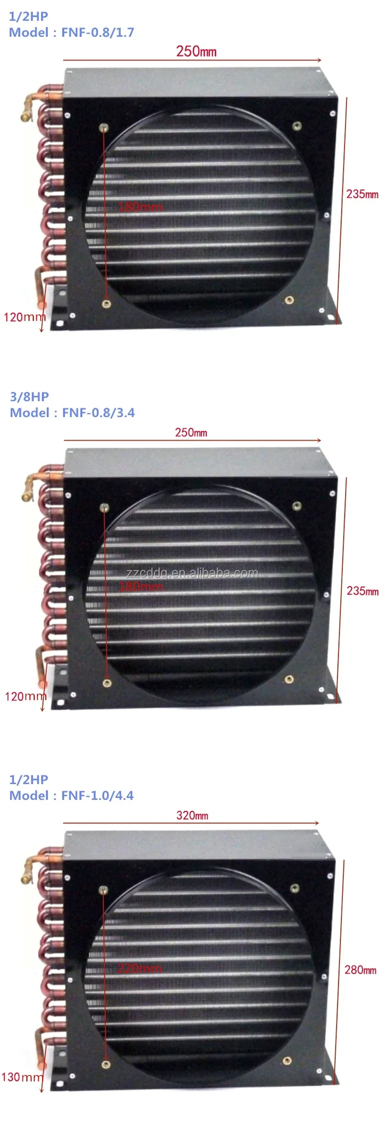 Condensing Unit, 1HP, FNF-1.2/5.4, Copper, Aluminum - detail 12
