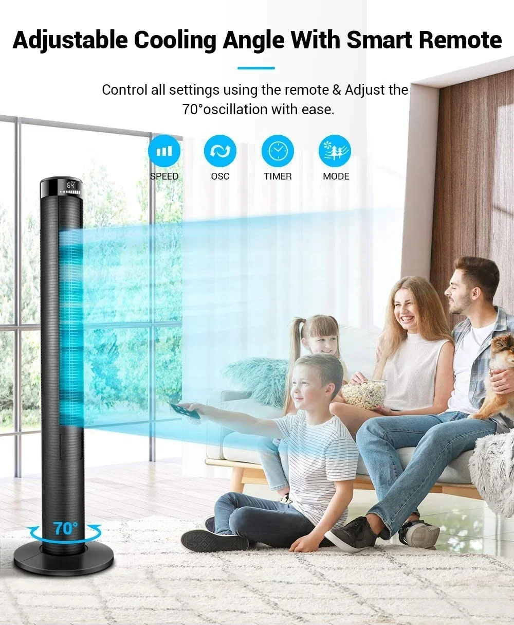 Tower Fan, Plastic, 45W(0.06hp) - detail 6