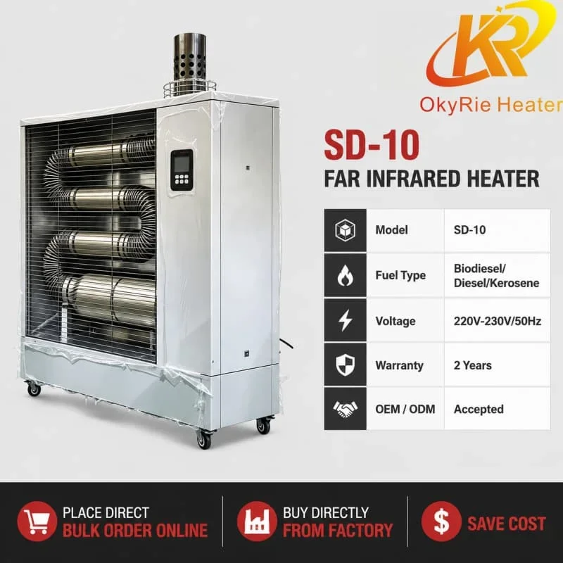 Infrared Diesel Industrial Heater, SD-10, 10KW - detail 6
