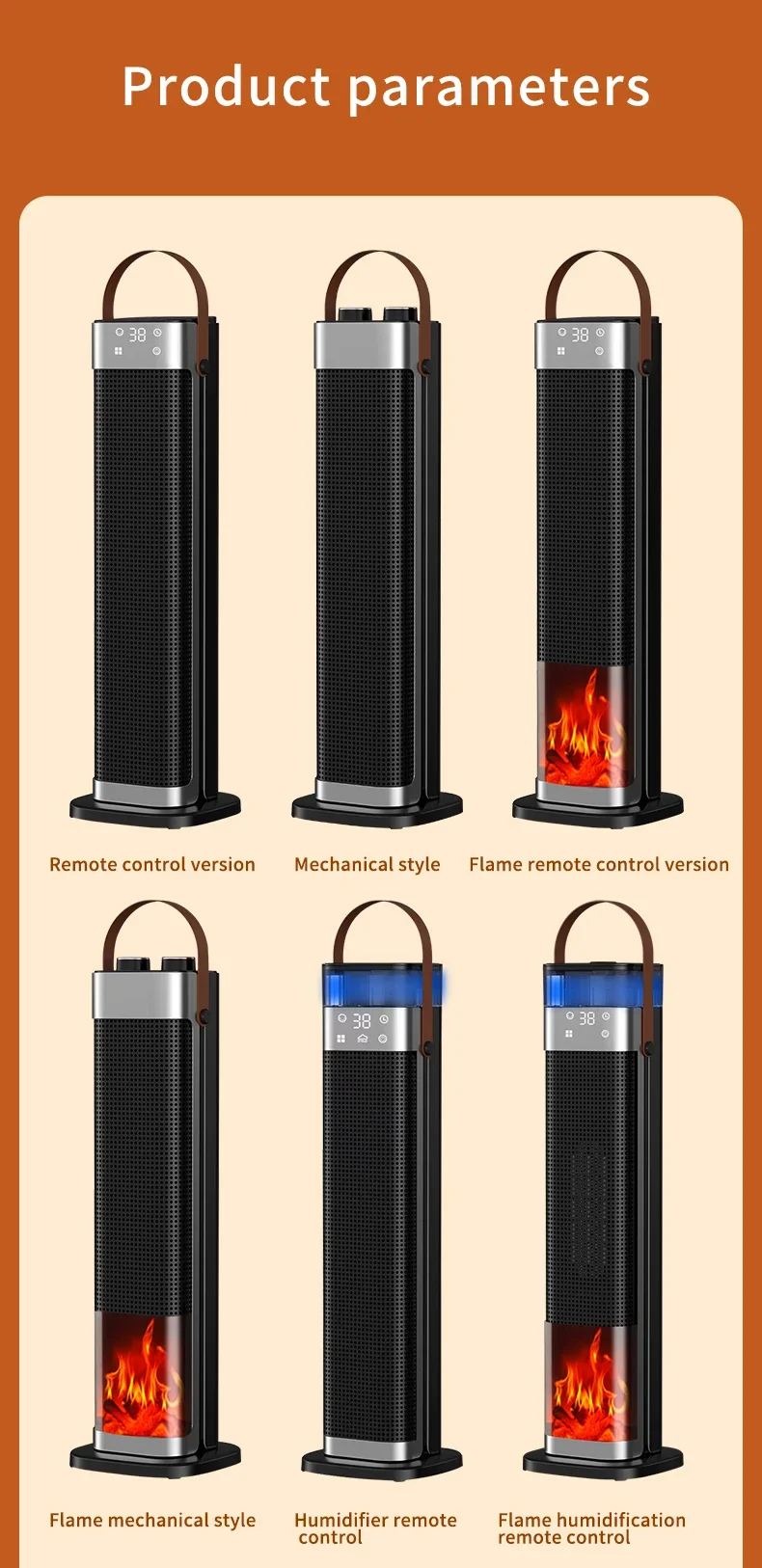 Portable Electric Heater, PTC, Plastic - detail 20