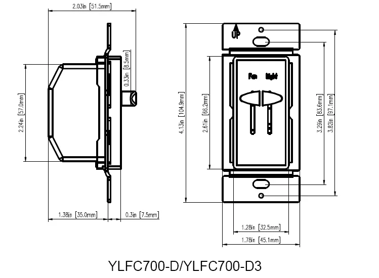 Speed Slide Fan, 120V, ETL - detail 6