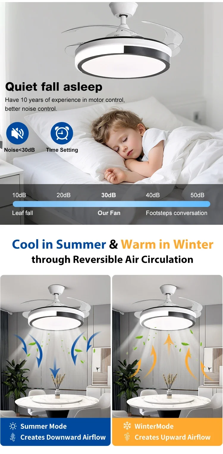 Blades Mute Motor, 42Inch, LED, Ceiling - detail 12