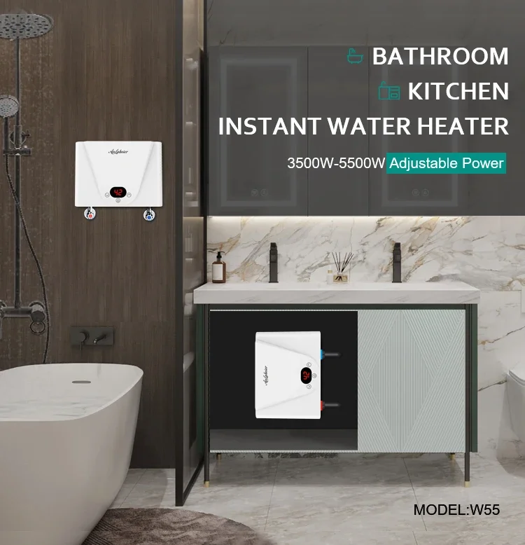 Instant Electric Heater, 3.5KW, IPx4, Waterproof, LED - detail 2