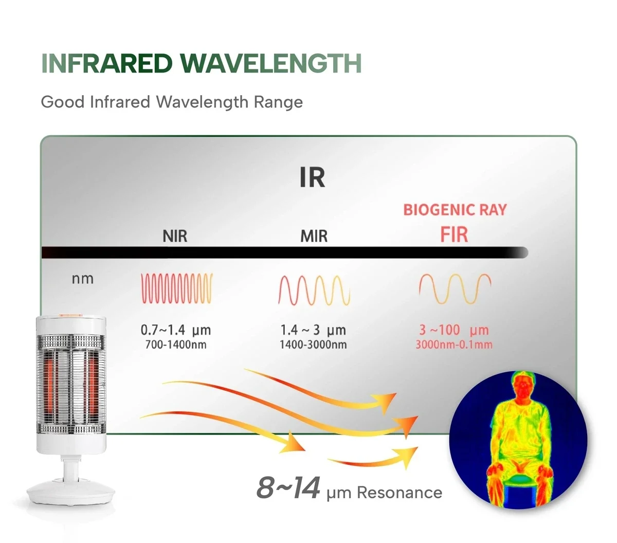 Freestanding Infrared Heater, Electric, HA - detail 16