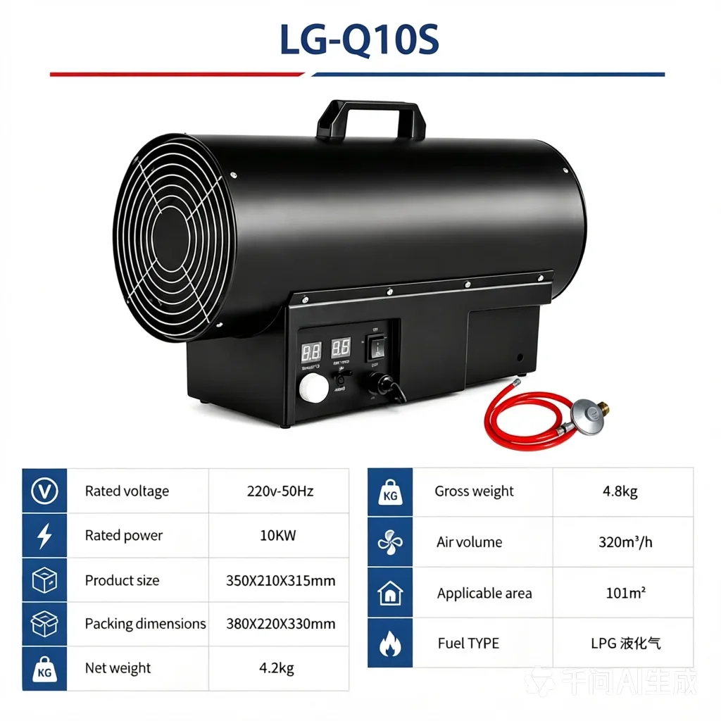 Gas Heater, 10KW/15KW/30KW/50KW, Portable, LPG - detail 4