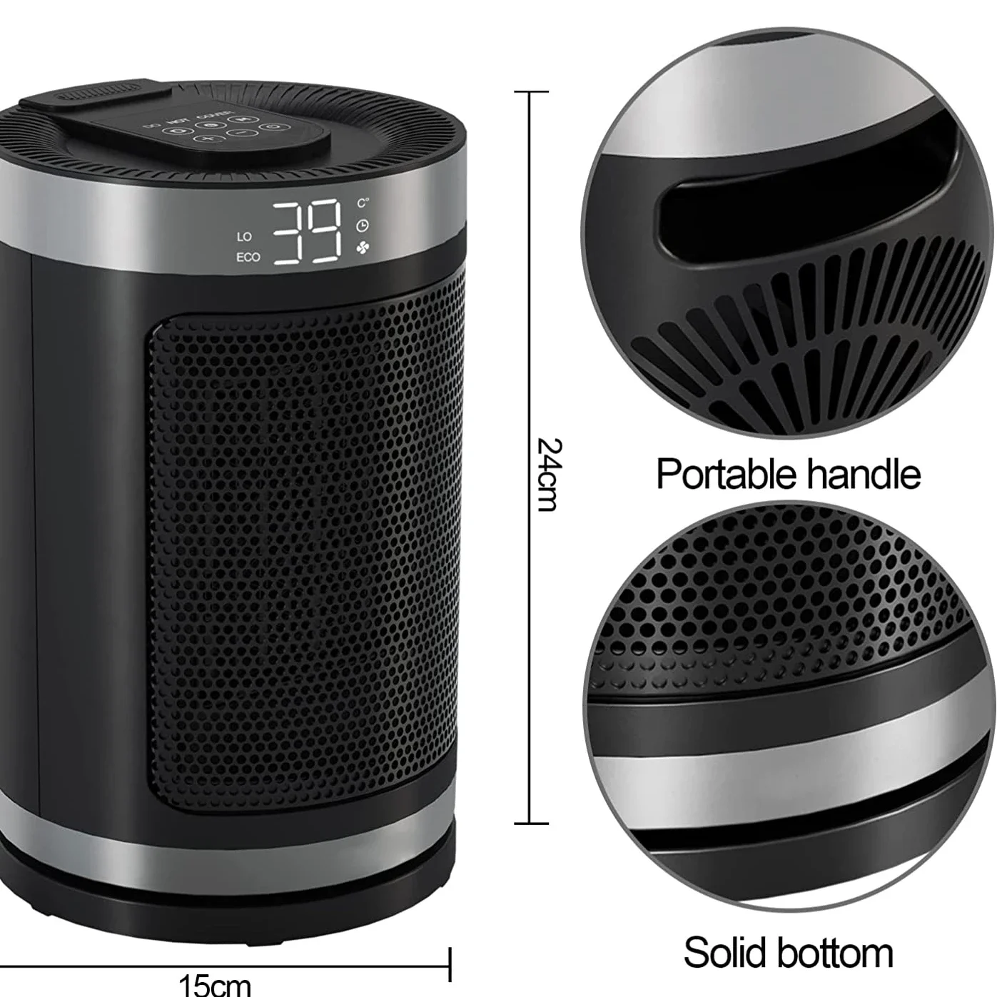 Room Ptc Heater, Electric, Plastic - detail 24