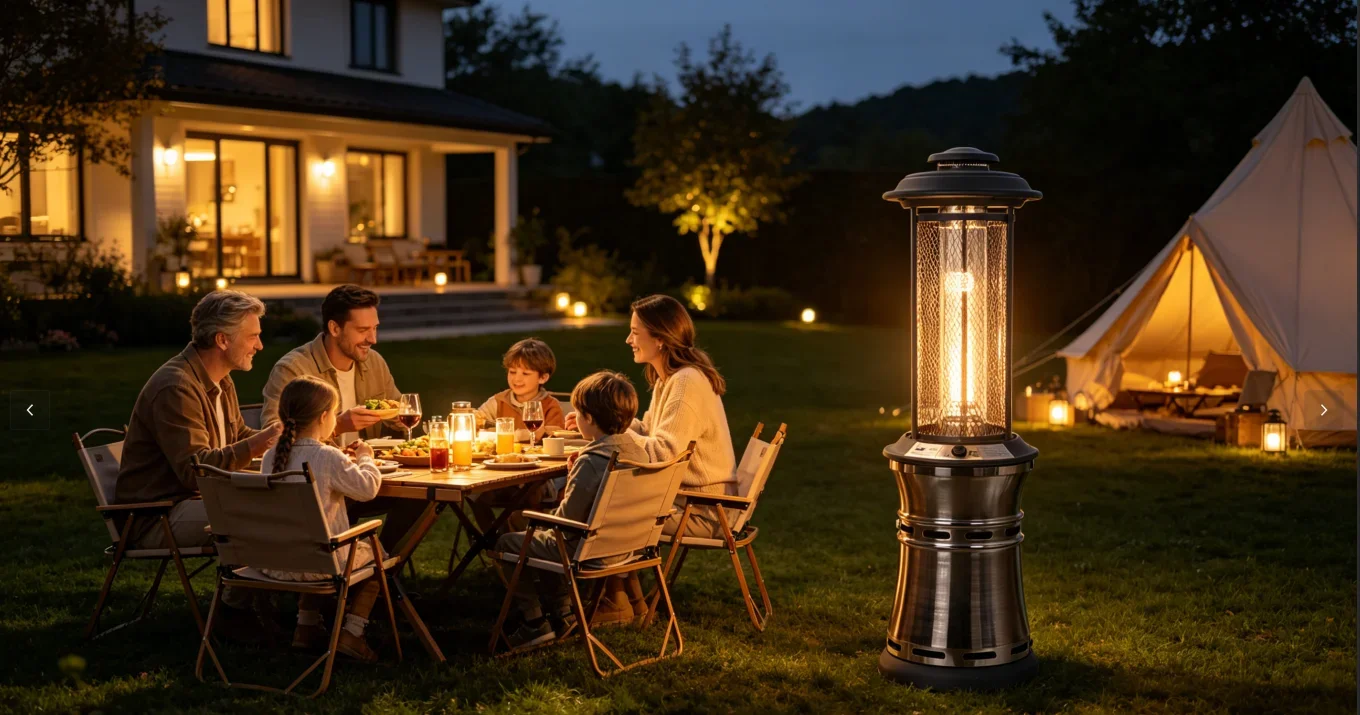 Patio Heater, Stainless, Steel, Portable - detail 12