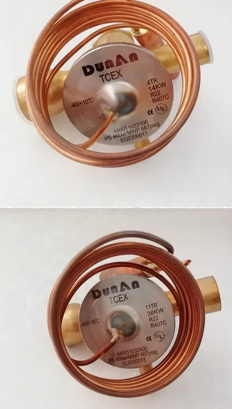 DUNAN TCEX Thermostatic Expansion Valve, R407C/R134A/R404A/R410A - detail 4