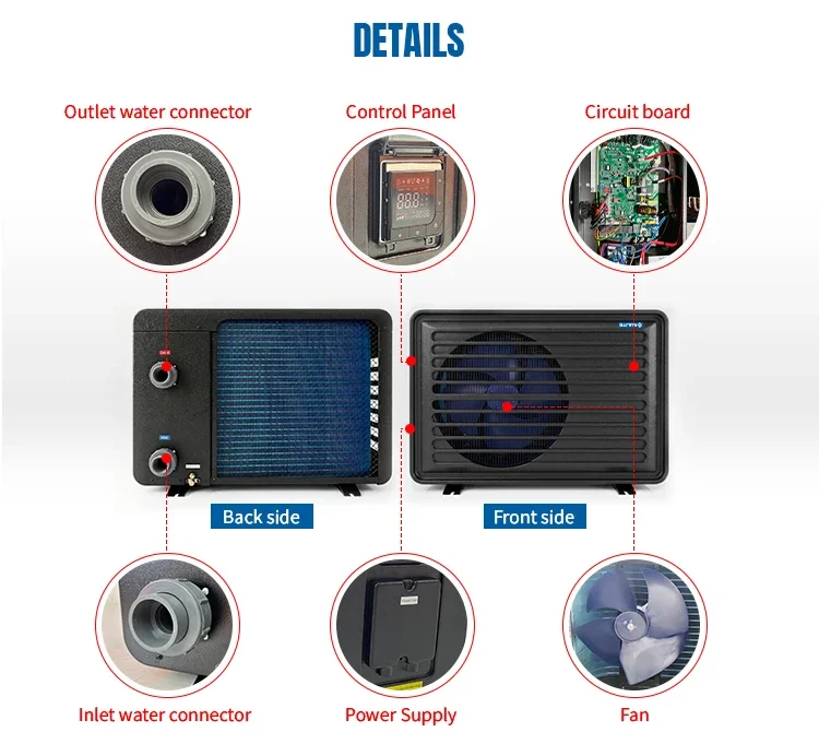 Water Heater, R32, 5kw, 7kw, Inverter - detail 12