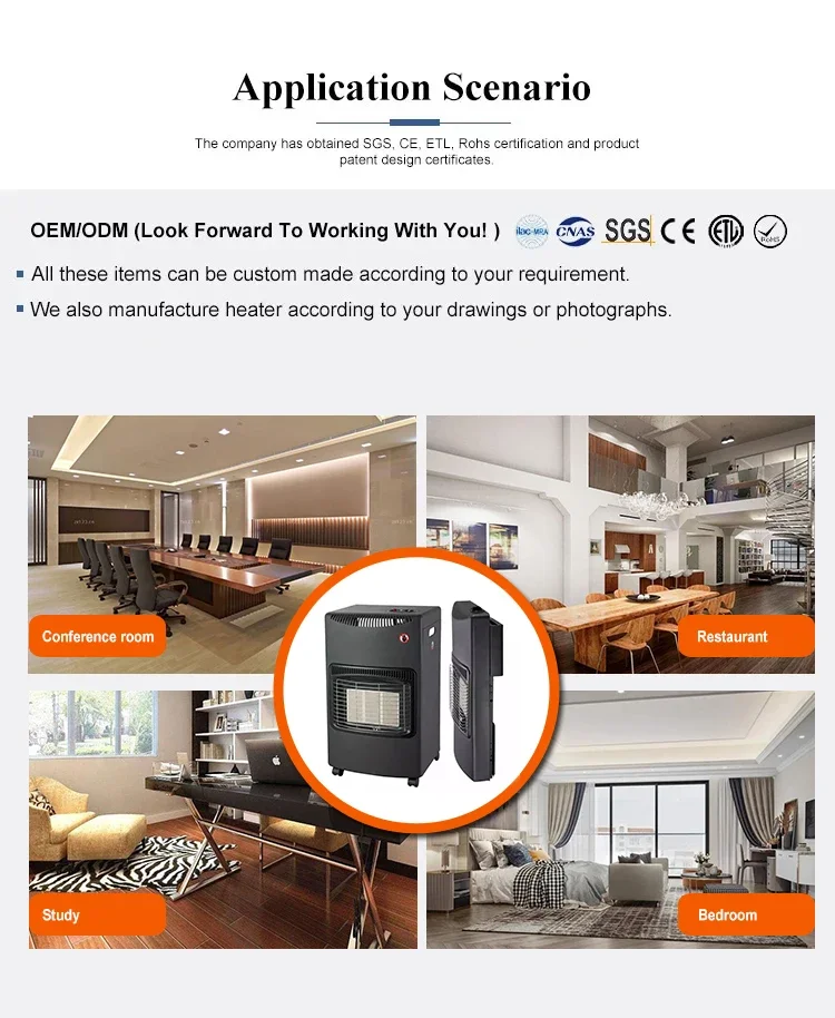 Room Gas Heater, Electric, CB CE - detail 2