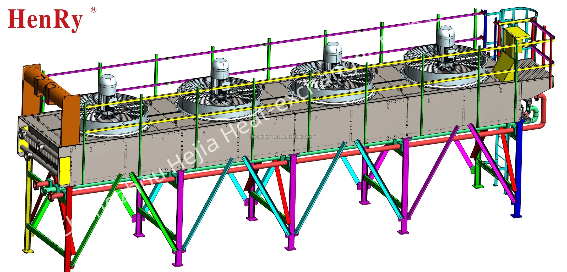 Dry Cooler, 50KW, 100KW, 1000KW, Aluminum - detail 10