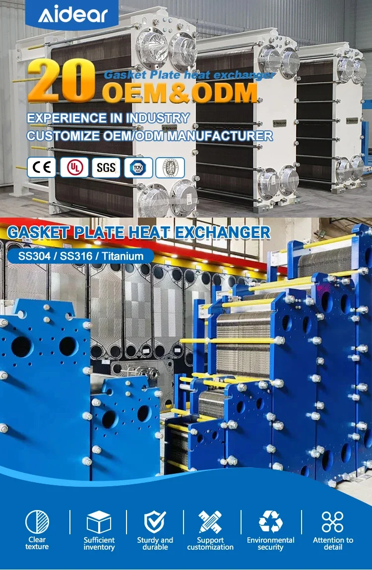 Plate Heat Exchanger, 316L, Stainless, Steel, PHE - detail 2